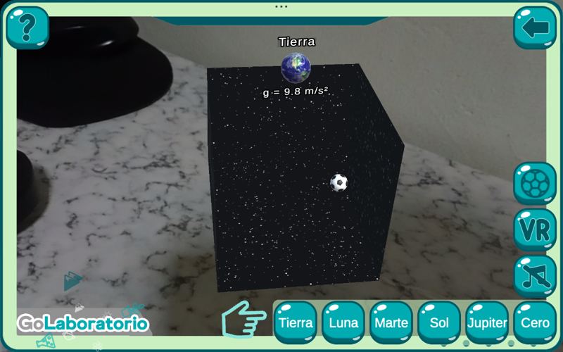 GoLab: simulación de gravedad