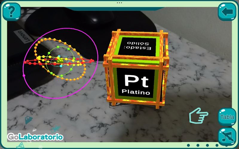 GoLab: elemento Platino en 3D