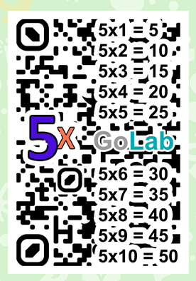 Naipe AR tabla del 5